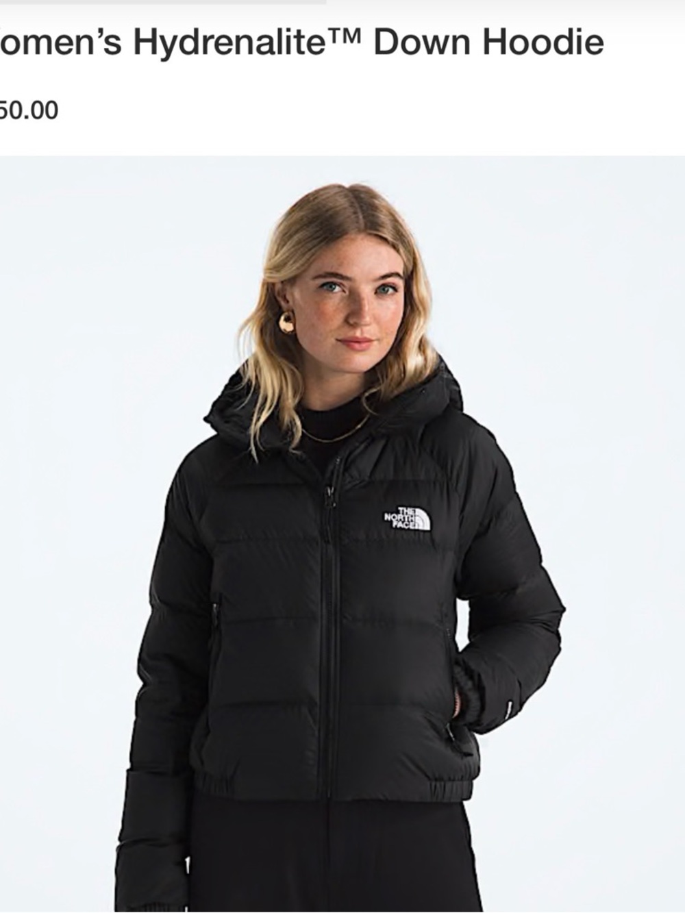 The North Face Black Women’s Puffer Hooded Jacket